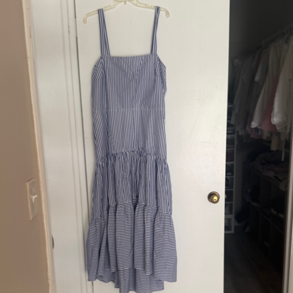 J CREW Blue Striped Women's Dress